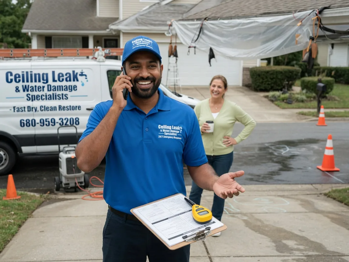 Ceiling Leak Cleanup Gwinner, ND FAQs